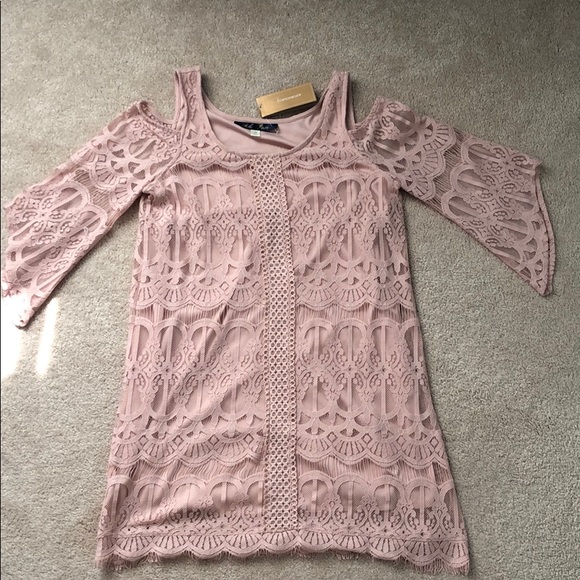 Francesca's Collections Dresses & Skirts - Francesca’s Blue Rair NEW dusty rose lace dress Francesca's Collections Dresses & Skirts - Francesca’s Blue Rair NEW dusty rose lace dress